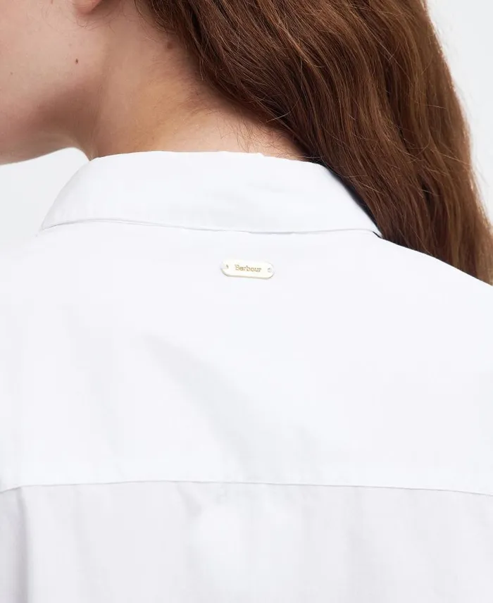 Catherine Oversized LongSleeved Shirt Classic White Women Barbour Shirts and Blouses