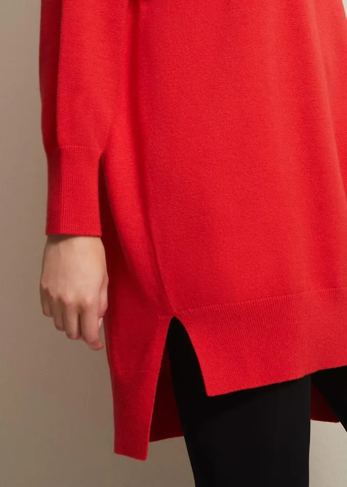 Cecilia Cowl Neck Jumper Dress Red Women Phase Eight Dresses