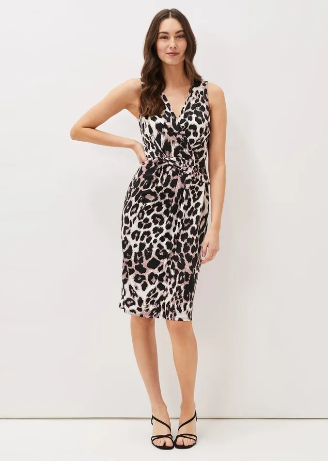 Chelsie Leopard Print Sleeveless Jersey Dress Multicoloured Women Phase Eight Dresses Chelsie Leopard Print Sleeveless Jersey Dress Multicoloured Women Phase Eight Dresses