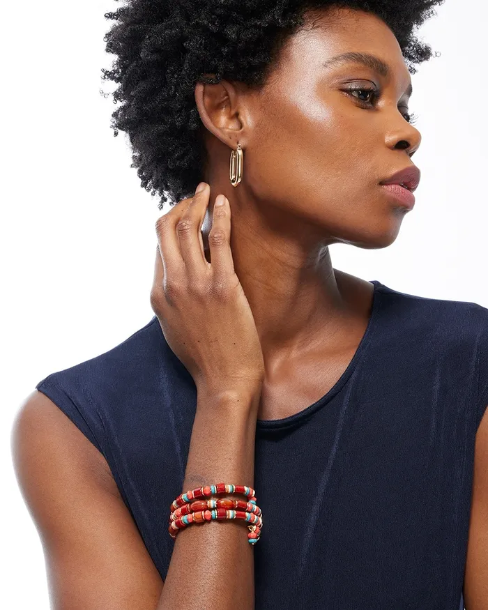 Chico039s Beaded Coil Bracelet Warm Multi Women Bracelets