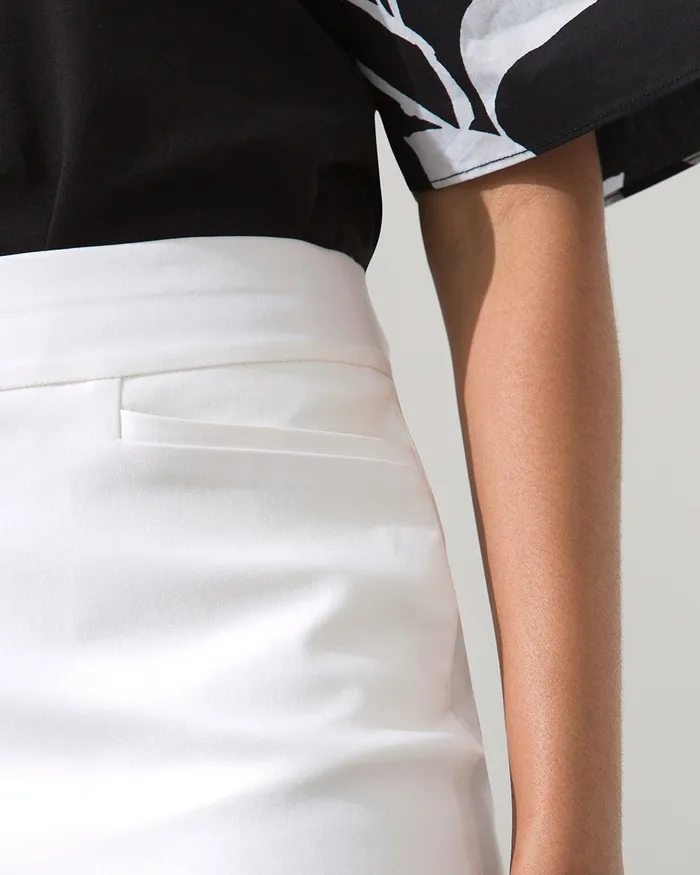 Chico039s Brigitte PullOn Skort Alabaster Women Shorts