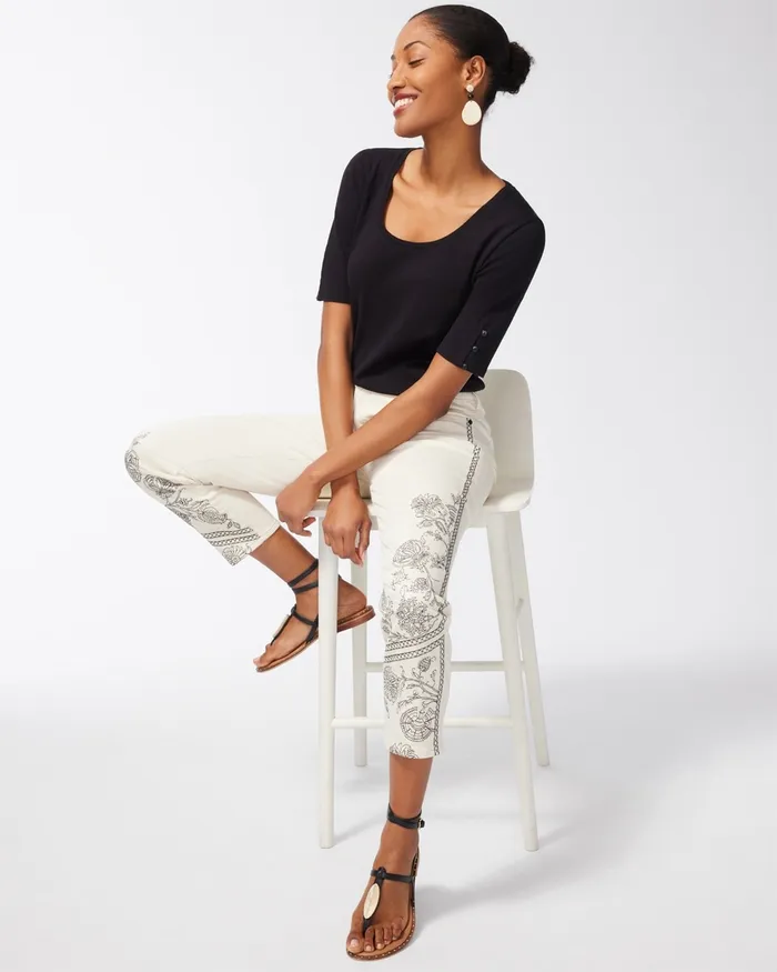 Chico039s Everyday Cotton Tee Burnished Clay Women Tops