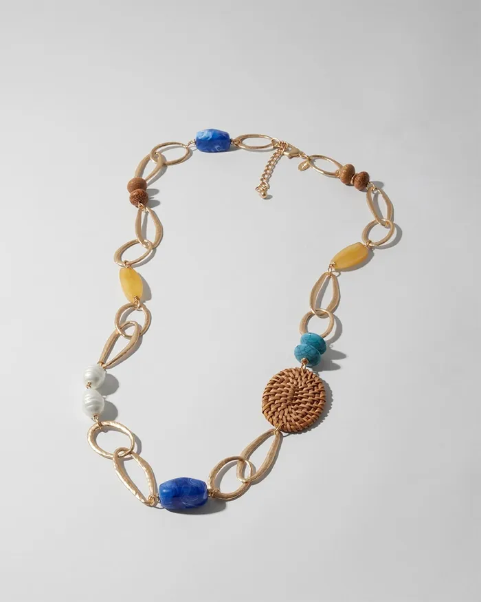 Chico039s Long SingleStrand Necklace Multi Women Necklaces