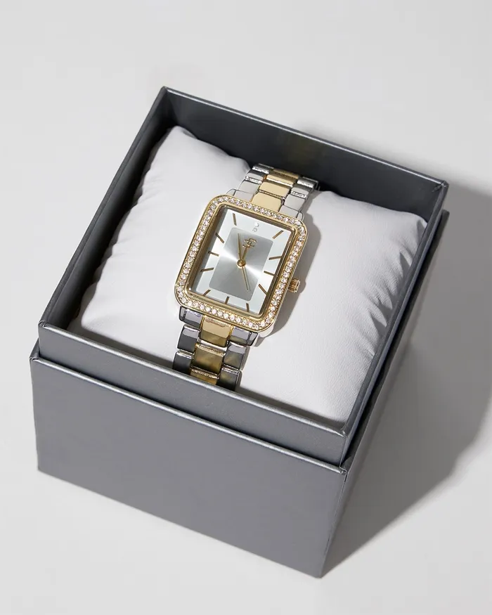Chico039s Mixed Metal Tank Watch Mixed Metals Women Watches