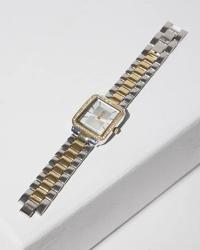 Chico039s Mixed Metal Tank Watch Mixed Metals Women Watches