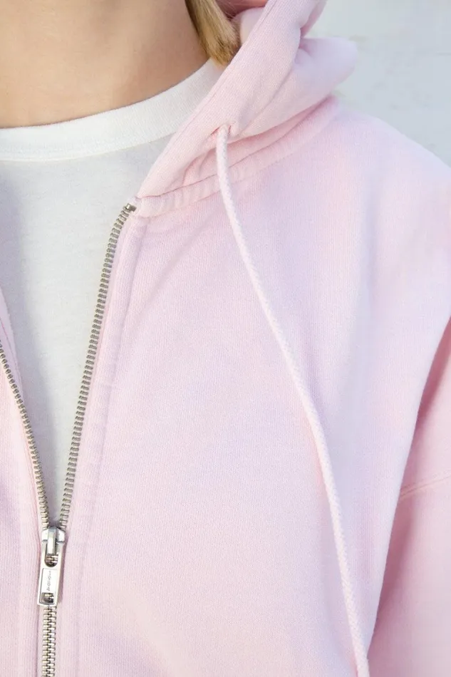 Christy Hoodie Pastel Pink Women Brandy Melville Sweatpants and Sweatshirts