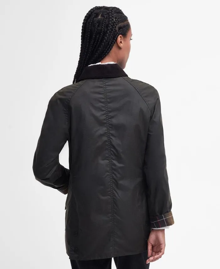 Classic Beadnellu00ae Wax Jacket Olive Women Barbour Waxed Jackets