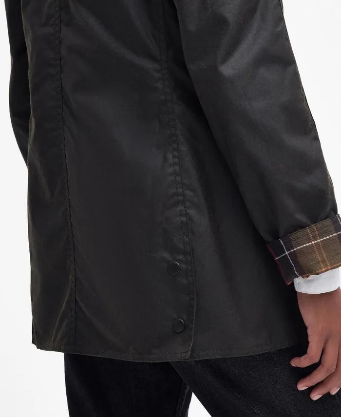 Classic Beadnellu00ae Wax Jacket Olive Women Barbour Waxed Jackets