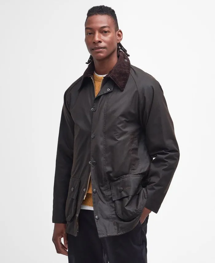 Classic Beaufortu00ae Waxed Jacket Olive Men Barbour Waxed Jackets