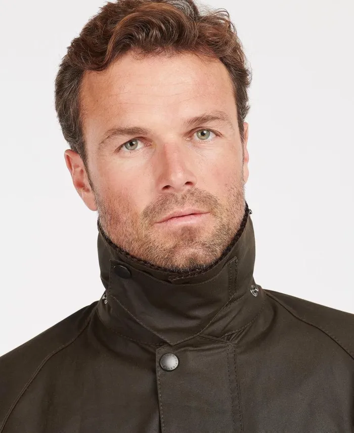 Classic Beaufortu00ae Waxed Jacket Olive Men Barbour Waxed Jackets