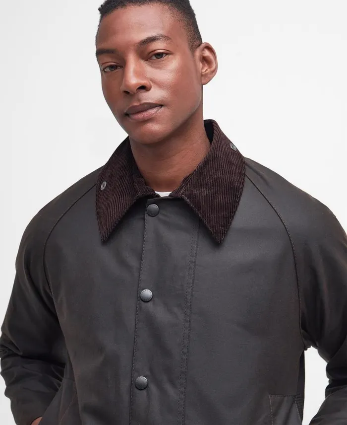 Classic Beaufortu00ae Waxed Jacket Olive Men Barbour Waxed Jackets
