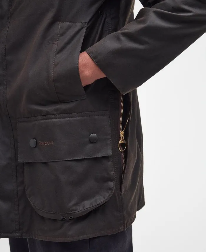 Classic Beaufortu00ae Waxed Jacket Olive Men Barbour Waxed Jackets