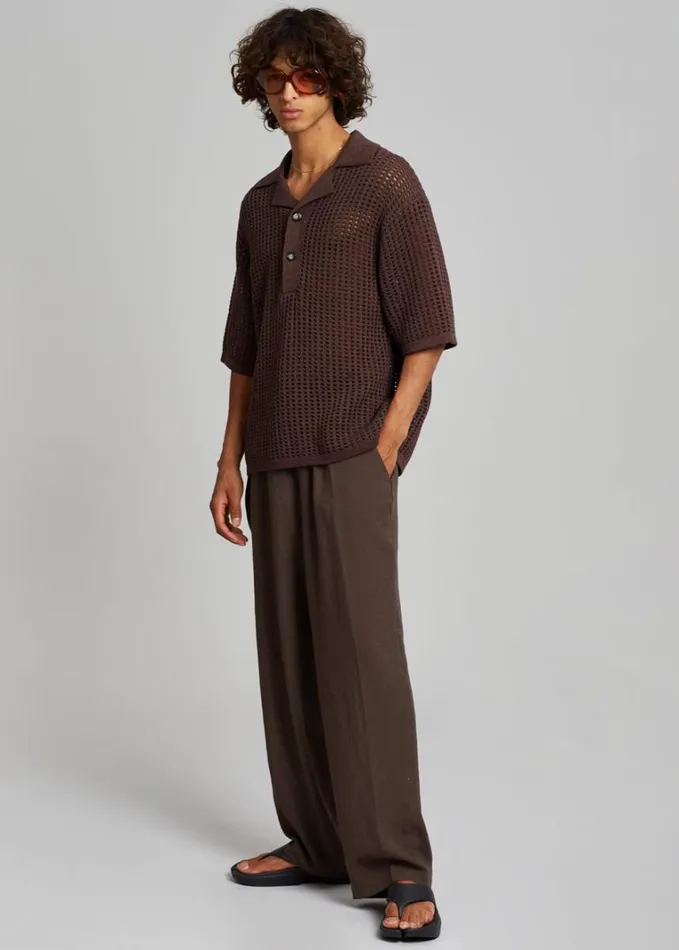 Clothing Men The Frankie Shop Brax Pants 8211 Brown