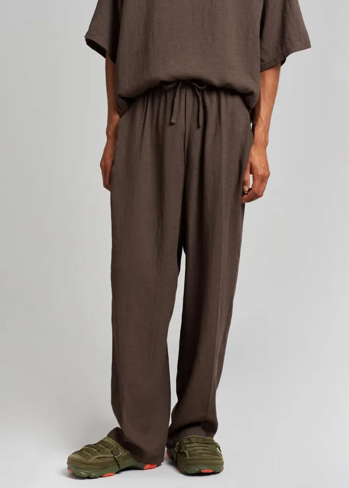 Clothing Men The Frankie Shop Brax Pants 8211 Brown
