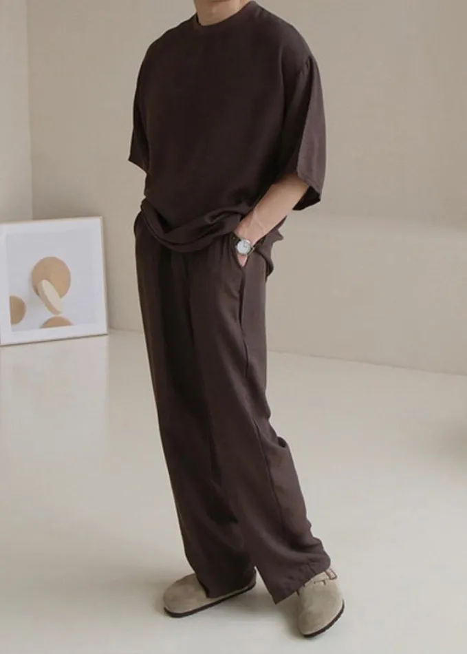Clothing Men The Frankie Shop Brax Pants 8211 Brown