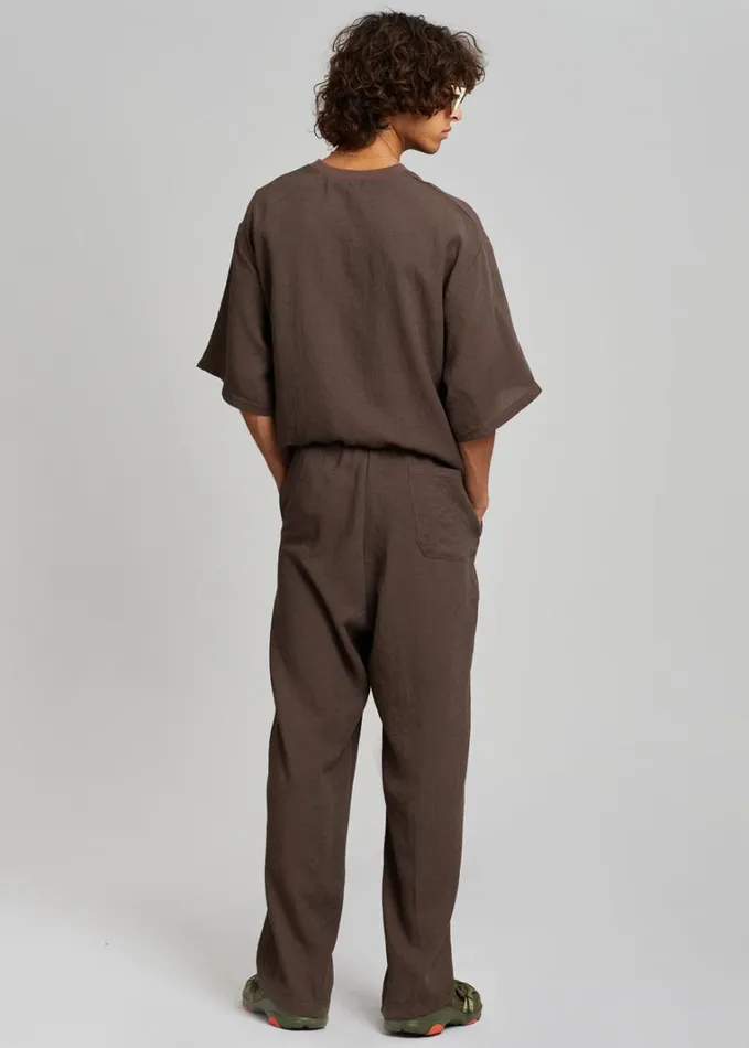 Clothing Men The Frankie Shop Brax Pants 8211 Brown