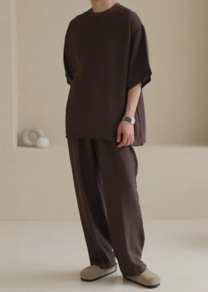 Clothing Men The Frankie Shop Brax Pants 8211 Brown