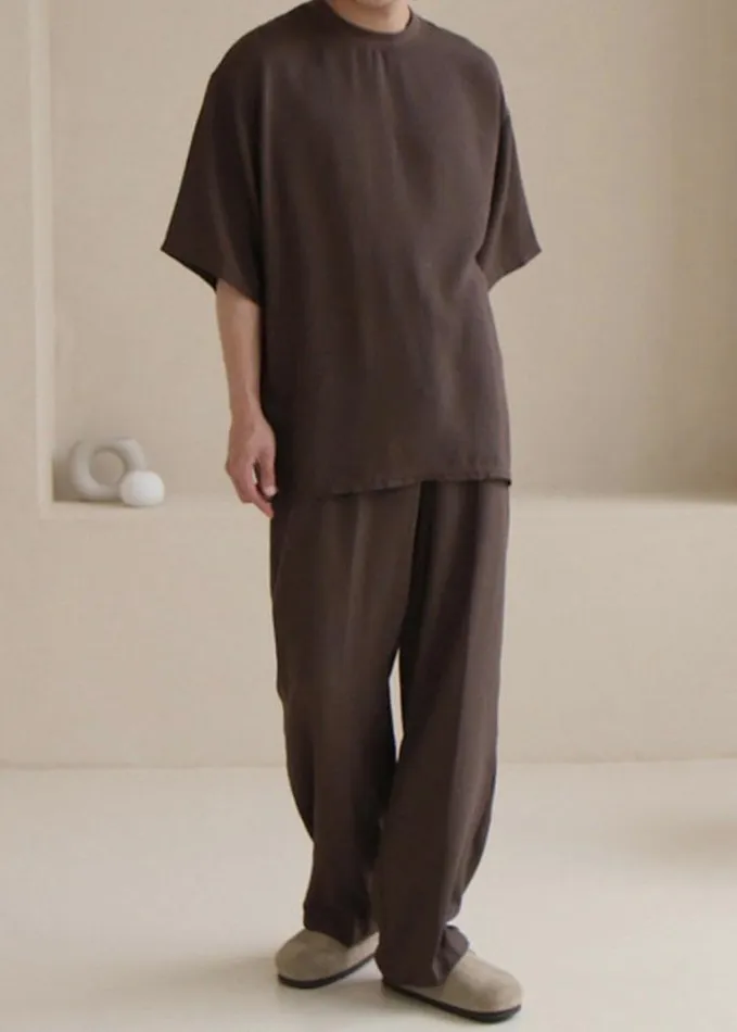 Clothing Men The Frankie Shop Brax Pants 8211 Brown