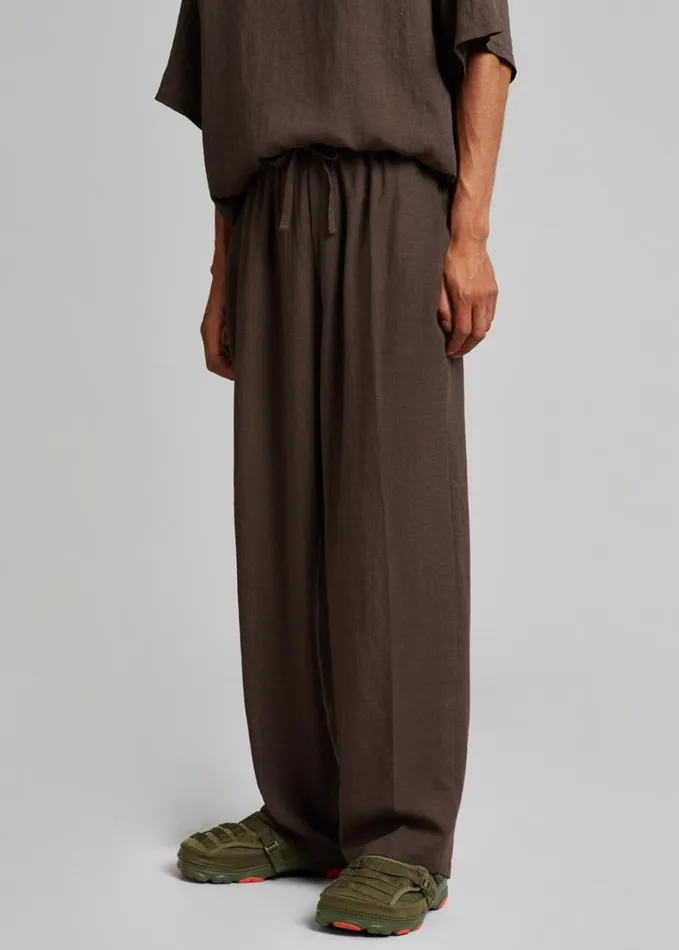 Clothing Men The Frankie Shop Brax Pants 8211 Brown