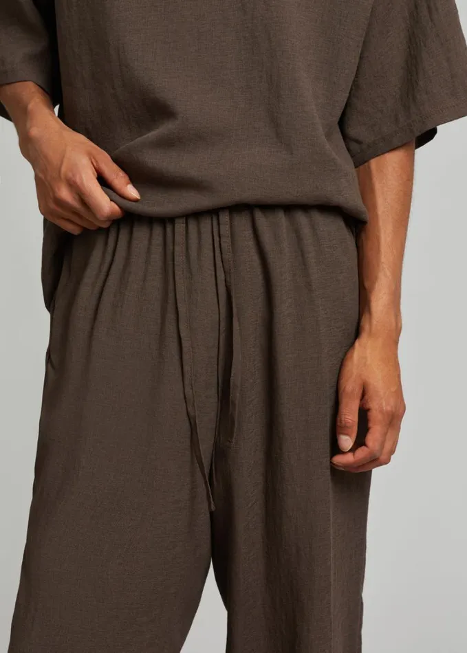 Clothing Men The Frankie Shop Brax Pants 8211 Brown