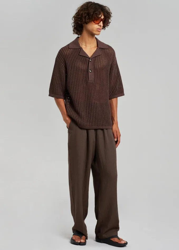 Clothing Men The Frankie Shop Brax Pants 8211 Brown