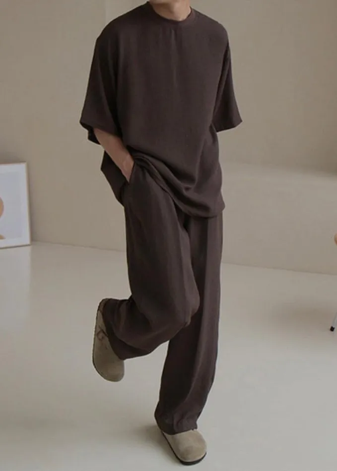Clothing Men The Frankie Shop Brax Pants 8211 Brown