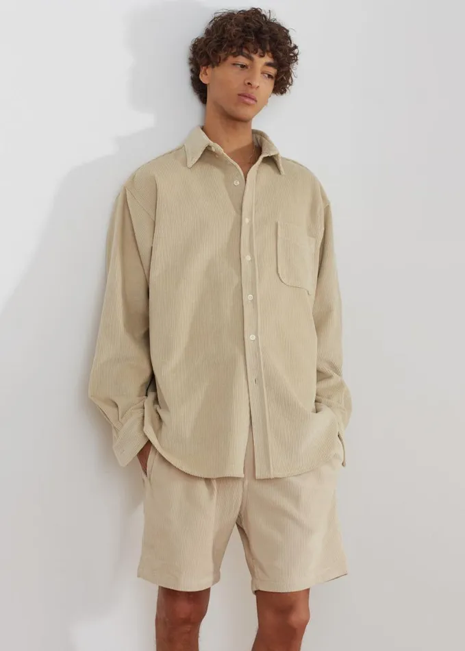 Clothing Men The Frankie Shop Camden Corduroy Shorts 8211 Cream