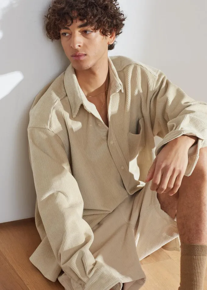 Clothing Men The Frankie Shop Camden Corduroy Shorts 8211 Cream