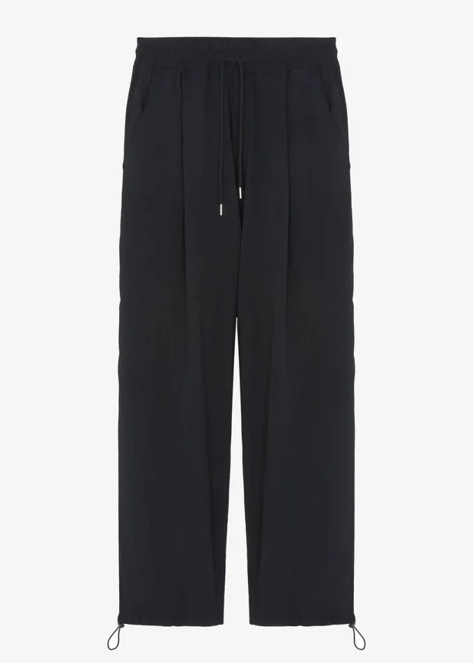 Clothing Men The Frankie Shop Eliott Crinkle Pants 8211 Black
