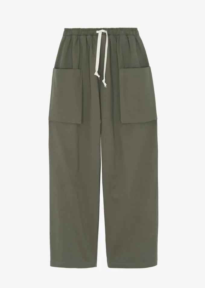 Clothing Men The Frankie Shop Lauri Drawstring Cargo Pants 8211 Khaki