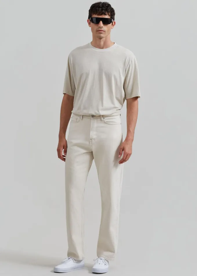 Clothing Men The Frankie Shop Samse Samse Saeddie Jeans 8211 Natural