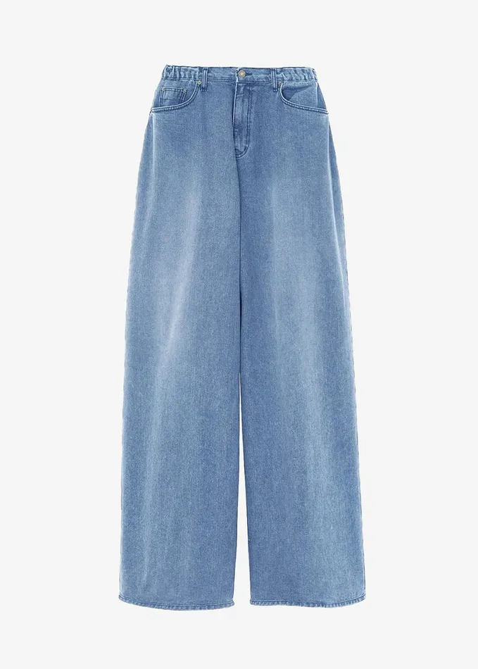 Clothing Men The Frankie Shop Sasha Men Wide Leg Jeans 8211 Worn Wash