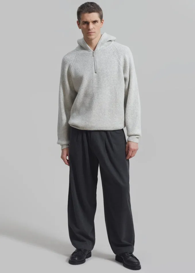 Clothing Men The Frankie Shop Theo Pants 8211 Charcoal