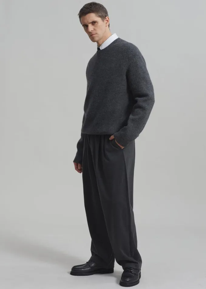 Clothing Men The Frankie Shop Theo Pants 8211 Charcoal