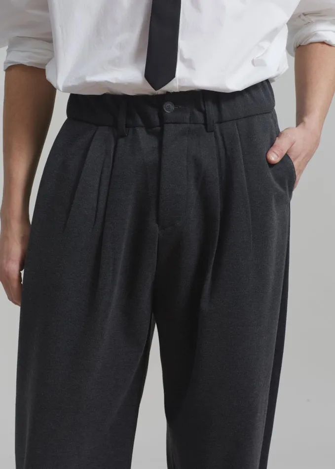 Clothing Men The Frankie Shop Theo Pants 8211 Charcoal