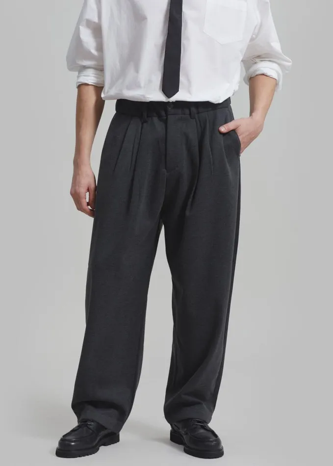 Clothing Men The Frankie Shop Theo Pants 8211 Charcoal