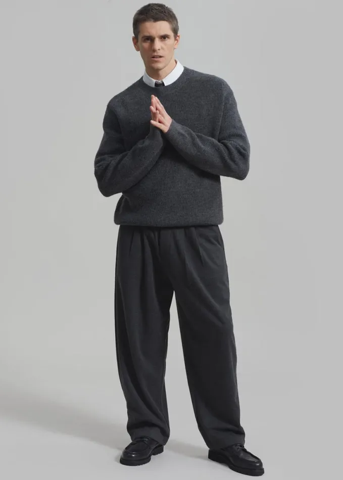 Clothing Men The Frankie Shop Theo Pants 8211 Charcoal
