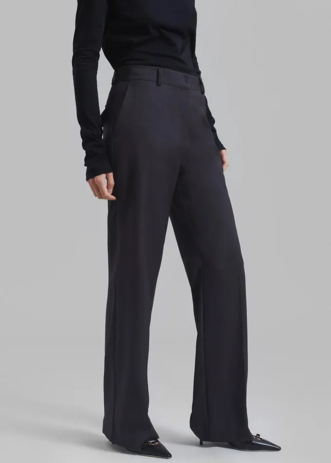 Clothing Women The Frankie Shop Alana Pants 8211 Charcoal