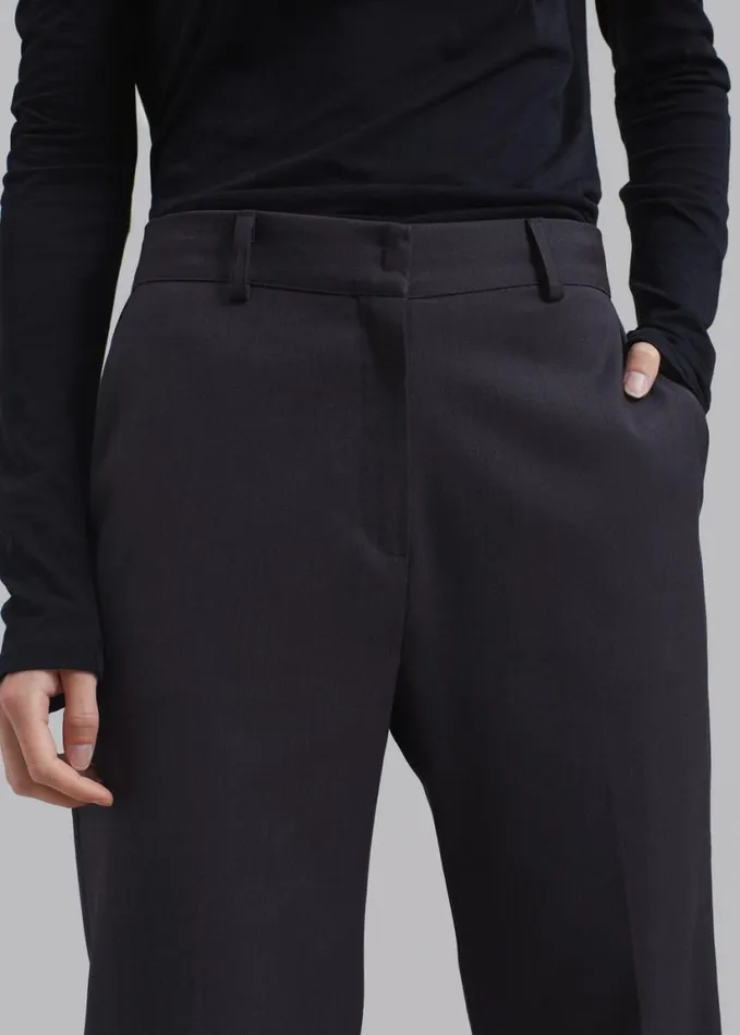 Clothing Women The Frankie Shop Alana Pants 8211 Charcoal