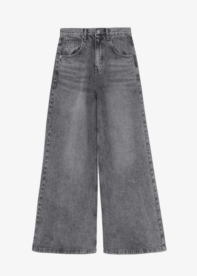 Clothing Women The Frankie Shop Alani Wide Leg Jeans 8211 Black Wash