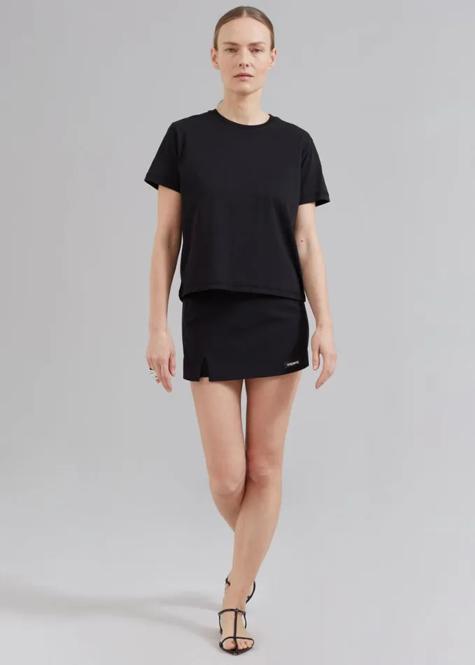 Clothing Women The Frankie Shop Athens Tee 8211 Black