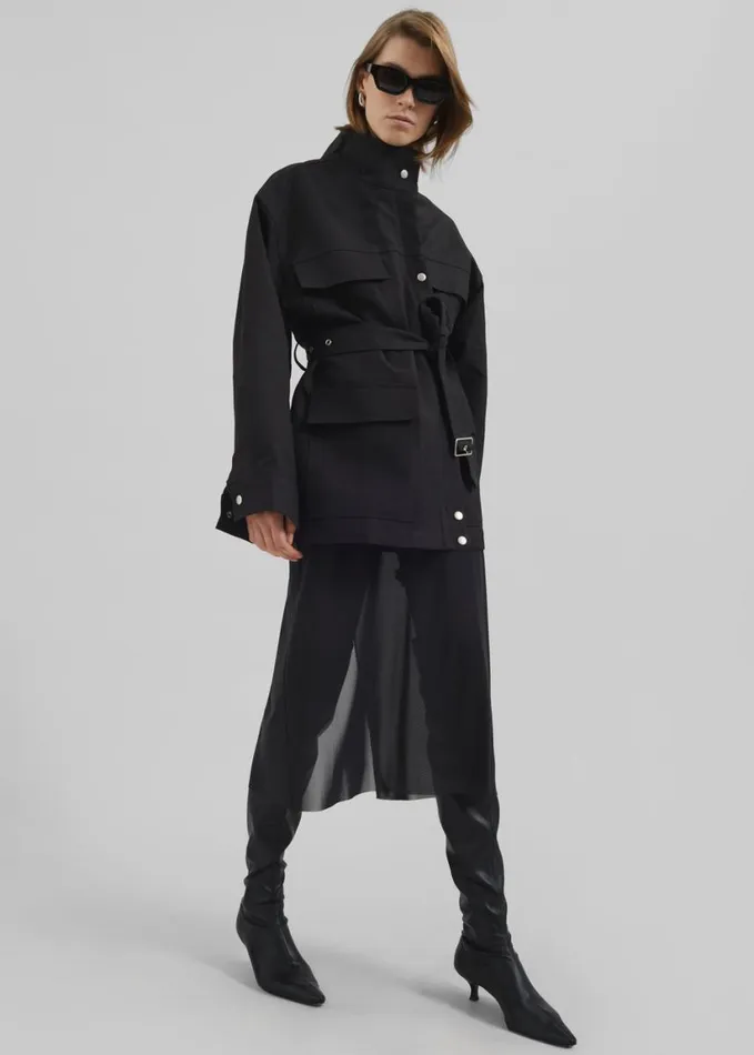 Clothing Women The Frankie Shop Cairo Safari Jacket 8211 Black
