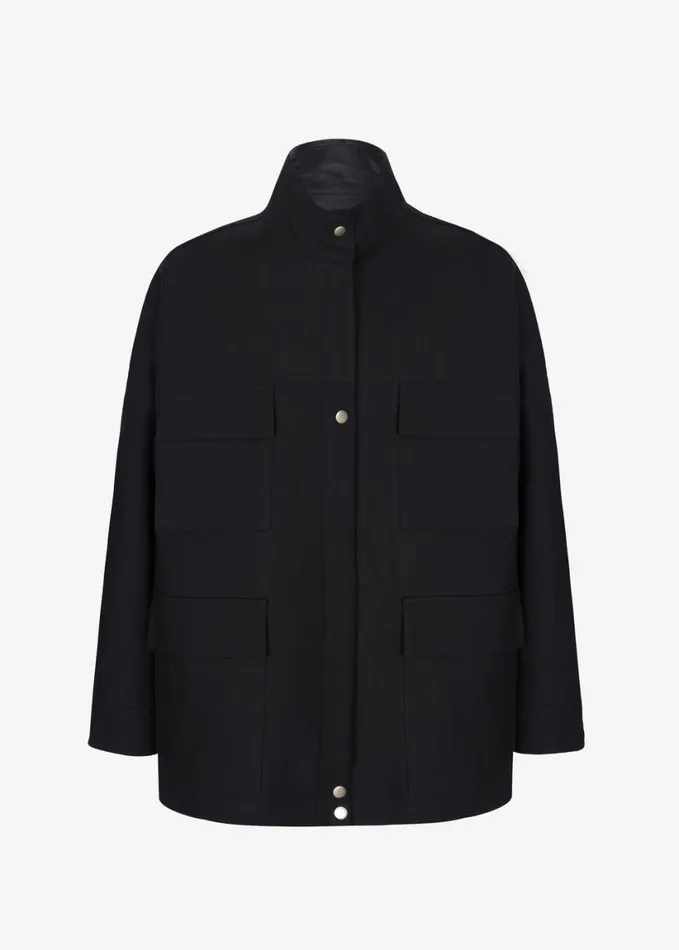 Clothing Women The Frankie Shop Cairo Safari Jacket 8211 Black