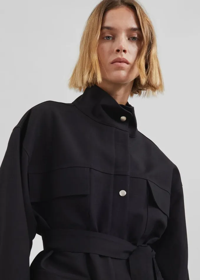 Clothing Women The Frankie Shop Cairo Safari Jacket 8211 Black