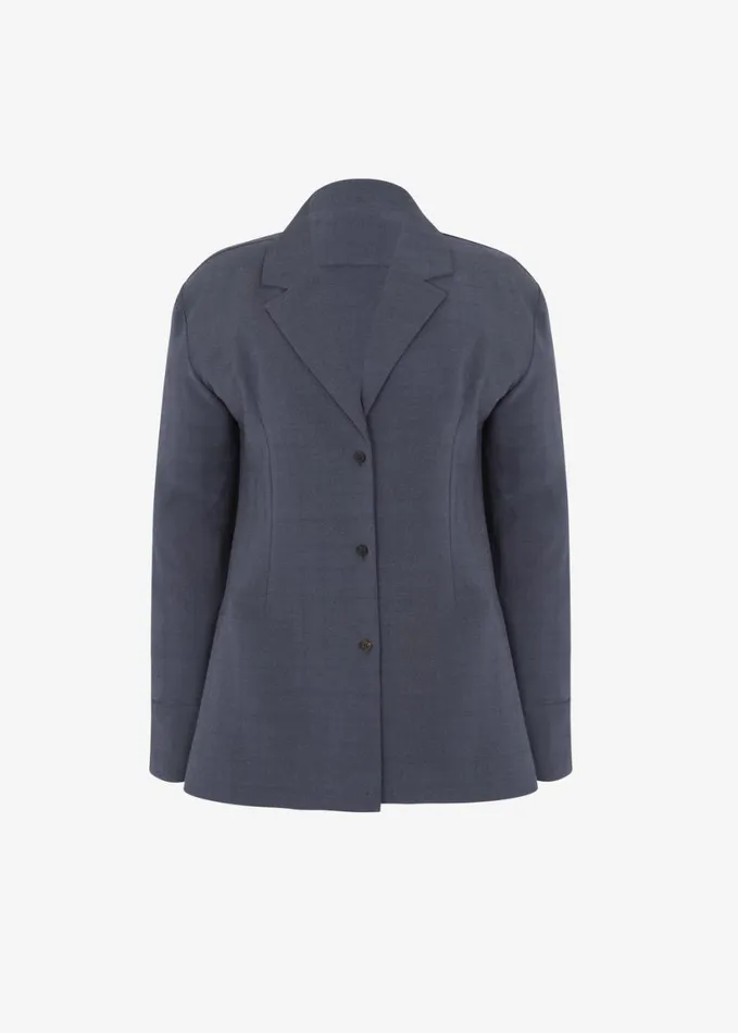 Clothing Women The Frankie Shop Chappell Padded Blazer 8211 Grey