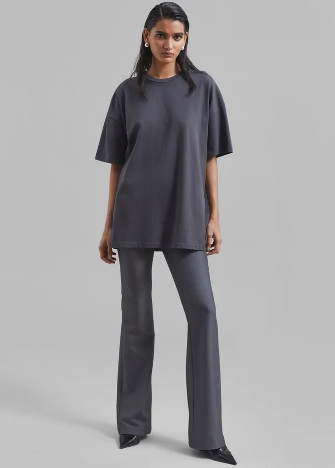 Clothing Women The Frankie Shop Charley Bootcut Pants 8211 Charcoal
