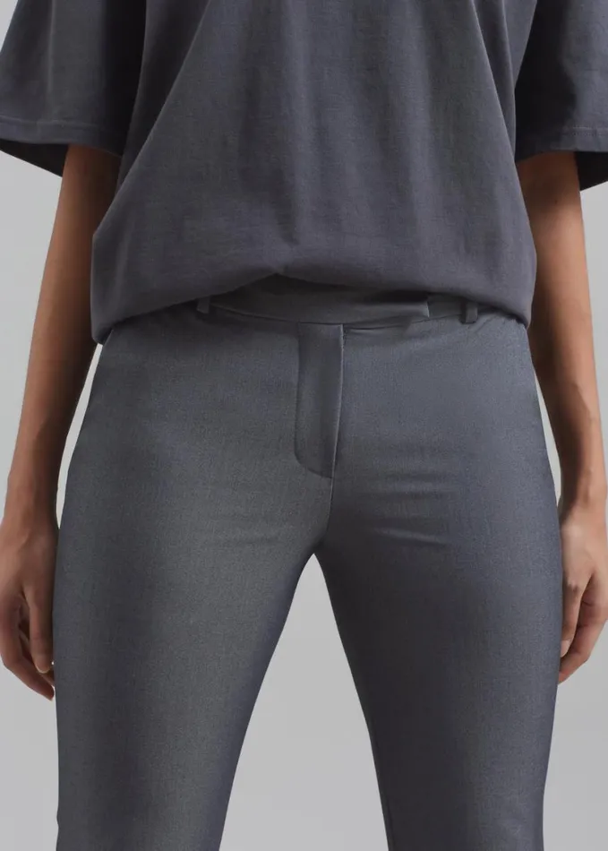 Clothing Women The Frankie Shop Charley Bootcut Pants 8211 Charcoal