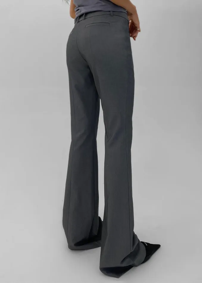 Clothing Women The Frankie Shop Charley Bootcut Pants 8211 Charcoal