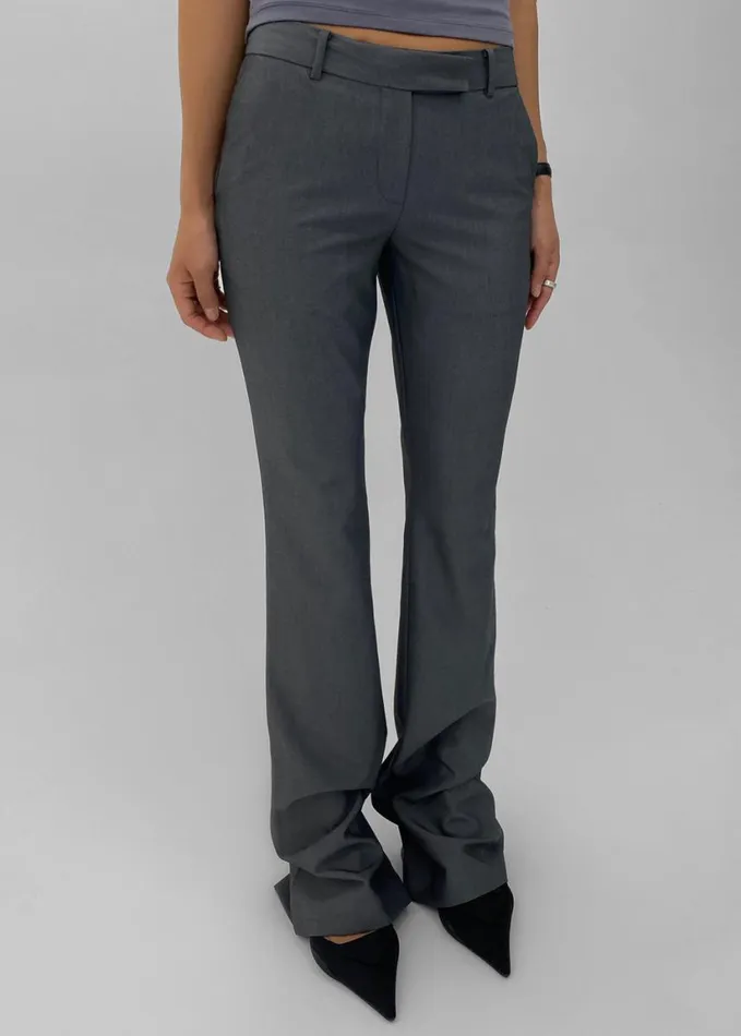 Clothing Women The Frankie Shop Charley Bootcut Pants 8211 Charcoal