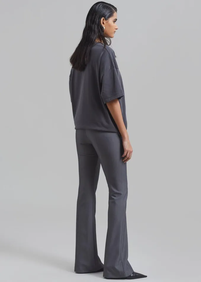 Clothing Women The Frankie Shop Charley Bootcut Pants 8211 Charcoal